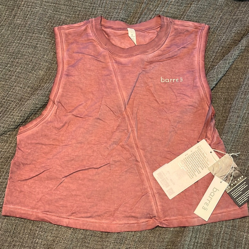 NWT lululemon and barre 3 broken beats tank